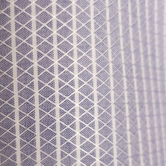 Hart Schaffner & Marx Mens Grey White Stripe Long Sleeve Button Down Large - Picture 3 of 6